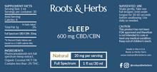 Load image into Gallery viewer, Sleep 300mg CBD + 300mg CBN