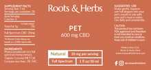 Load image into Gallery viewer, Pet 600mg CBD

